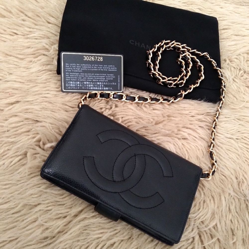 Chanel wallet with chain strap